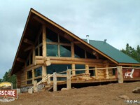 Cascade Handcrafted Log Homes - Malone - Rear View