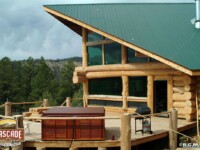 Cascade Handcrafted Log Homes - Malone - Side View