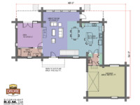 Cascade Handcrafted Log Homes - Missezula - 1st Floor Plan