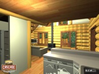 Cascade Handcrafted Log Homes - Salt Spring Island - Interior View Kitchen