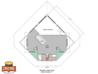 Cascade Handcrafted Log Homes - Second Spring - 2nd Floor Plan