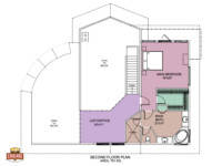 Cascade Handcrafted Log Homes - Snowpeak - 2nd Floor Plan