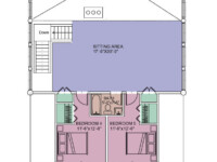 Cascade Handcrafted Log Homes - Snowqualmie Pass - 2nd Floor Plan