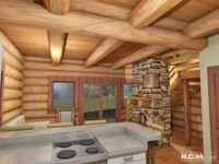 Cascade Handcrafted Log Homes - 833 The Riverside