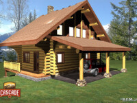 Cascade Handcrafted Log Homes - 980 Log Chalet