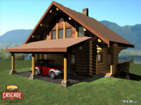 Cascade Handcrafted Log Homes - 980 Log Chalet