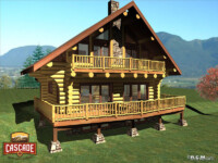 Cascade Handcrafted Log Homes - 980 Log Chalet