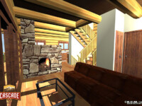 Cascade Handcrafted Log Homes - 980 Log Chalet