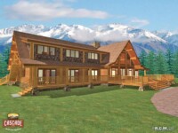 Cascade Handcrafted Log Homes - 7700 Wilderness Retreat