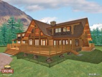 Cascade Handcrafted Log Homes - 7700 Wilderness Retreat