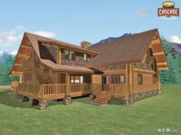 Cascade Handcrafted Log Homes - 7700 Wilderness Retreat