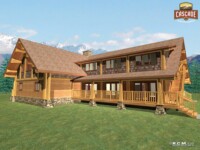 Cascade Handcrafted Log Homes - 7700 Wilderness Retreat