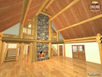 Cascade Handcrafted Log Homes - 7700 Wilderness Retreat