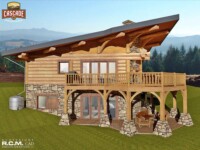 Cascade Handcrafted Log Homes - 1039 Rain Catcher