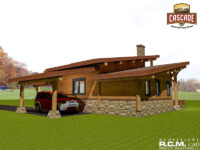Cascade Handcrafted Log Homes - 1228 Contemporary