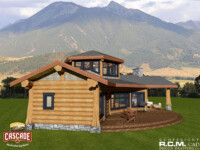Cascade Handcrafted Log Homes - 1530 Snowflake Tower