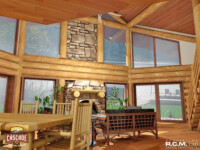 Cascade Handcrafted Log Homes - Hemlock - 2nd Floor Plan