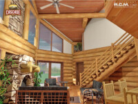 Cascade Handcrafted Log Homes - Hemlock - 2nd Floor Plan