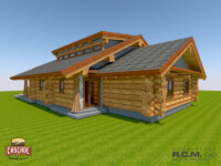 Cascade Log Homes - 2390 The Powell
