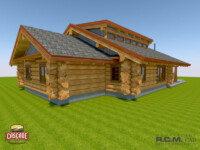 Cascade Log Homes - 2390 The Powell