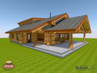 Cascade Log Homes - 2390 The Powell