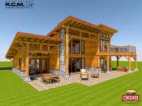 Cascade Handcrafted Log Homes - 1512 Willkomm Contemporary