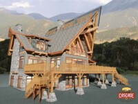 Cascade Handcrafted Log Homes - 2278 Harrison Timber Frame