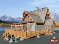 Cascade Handcrafted Log Homes - 2278 Harrison Timber Frame