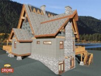 Cascade Handcrafted Log Homes - 2278 Harrison Timber Frame