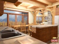 Cascade Handcrafted Log Homes - 2278 Harrison Timber Frame